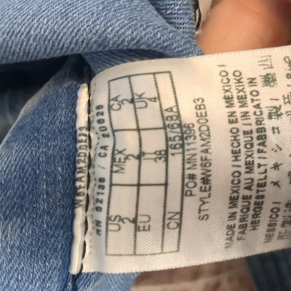 GUESS los Angeles denim fringe ankles jumpsuit size 2 - Picture 8 of 9